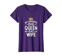 My Favorite Evil Queen Is My Wife Funny Marriage Art Maglietta, Donna, Viola, L