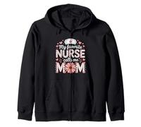 My Favorite Nurse Calls Me Mom Camicia per la festa della mamma Felpa con Cappuccio