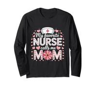 My Favorite Nurse Calls Me Mom Camicia per la festa della mamma Maglia a Manica
