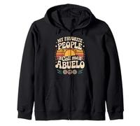 My Favorite People Call Me Abuelo Vintage Flower Graphic Felpa con Cappuccio