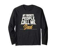 My Favorite People Call Me Dad Funny Fathers Day Maglia a Manica