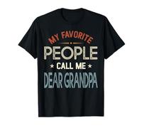 My Favorite People Call Me Dear Nonno Vintage Fathers Day Maglietta