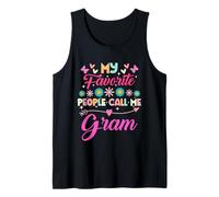 My Favorite People Call Me Gram Funny Festa della mamma Canotta
