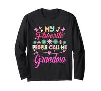 My Favorite People Call Me Grandma Funny Festa della Mamma Maglia a Manica