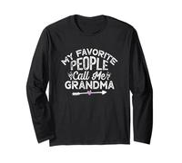 My Favorite People Call Me Grandma Maglia a Manica