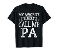 My Favorite People Call Me Pa Funny Fathers Day Vintage Maglietta