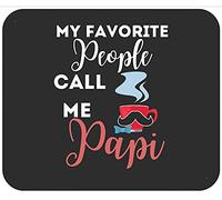 My Favorite People Call Me Papi Fathers Day Mother Day Tappetini Mouse Base in Gomma Mousemat Lavabile Tappetino Mouse per Laptop Ufficio Gioco 25X30Cm