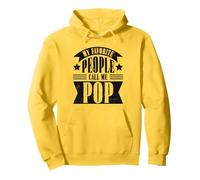 My Favorite People Call Me Pop Funny Fathers Day Nonno Felpa con Cappuccio