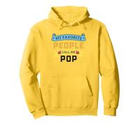 My Favorite People Call Me Pop Funny Fathers Day Nonno Felpa con Cappuccio