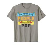 My Favorite People Call Me Pop Funny Fathers Day Nonno Maglietta