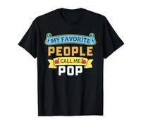 My Favorite People Call Me Pop Funny Fathers Day Nonno Maglietta