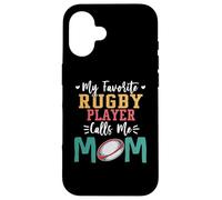 My Favorite Rugby Player Calls Me Mom Funny Rugby Mom Custodia per iPhone 16