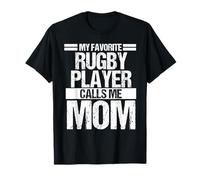 My Favorite Rugby Player Calls Me Mom Mothers Day Gift Maglietta