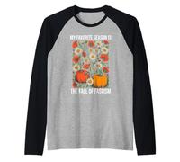 My Favorite Season is Fall of Fascism Resist No King America Maglia con Maniche Raglan