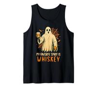 My Favorite Spirit Is Whiskey Funny Halloween Ghost Drinking Canotta