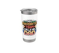 My Favorite Team Calls Me Dad Bicchiere termico in acciaio inox doppia parete