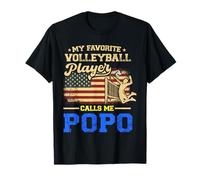 My Favorite Volleyball Player Calls Me Popo Bandiera USA Maglietta