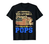 My Favorite Volleyball Player Calls Me Pops Bandiera USA Maglietta