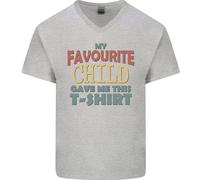 My Favourite Bambino Ha Dato Me This Padri Giorno Uomo Scollo A V Cotone T-Shirt