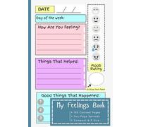 My Feelings Book: A Colorful Emotions & Worry Journal with Doodle Boxes and Prompts for Kids, Tweens, and Teens | Two-Page Spreads in Color | Space to ... | Small 6×9 Log | Perfect Gift Idea