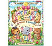 My First ABC and 123 Learning Book: Fun Alphabet, Numbers and Tracing Activities | Cute Bunnies and Easter Theme | Preschool Workbook | 62 Pages | 8.5 x 11