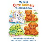My First ABC Animals Coloring Book-Parent & Baby Animals with Easy Tracing for Toddlers Ages 2-5