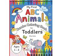 My First ABC Animals: Jumbo Coloring Book for Toddlers 1-3, Preschool, and Kindergarten Kids with 100 Big and Simple Pages to Learn A to Z, Build Vocabulary, and Enjoy Sweet Coloring Time Together