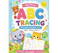 My First ABC Animals Tracing Book: Learn the Alphabet with Cute Animals | Letter Tracing Workbook for Toddlers, Preschool & Kindergarten Ages 3-6