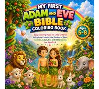 My First Adam and Eve Bible Coloring Book: Easy Coloring Pages for Little Children to Explore Creation, the Garden of Eden, Animals, Adam, Eve, and Bible Stories for Ages 5-8