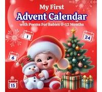 My First Advent Calendar for Babies: High Contrast Baby Book with Simple Poems | Countdown to Christmas: 24 Pictures with Black and White images for ... and More | Visual Stimulation | 0-12 Months