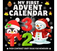My First Advent Calendar: High Contrast Baby Book for Newborns / Visual Stimulation gift for Infants.