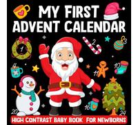 My First Advent Calendar: High Contrast Baby Book with Black and White Christmas Images to Develop Newborn Eyesight | Stocking Stuffers for Baby