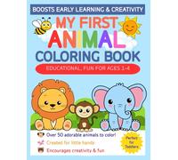 My First Animal Coloring Book: Fun ABC Workbook for Toddlers | Preschool Learning, Handwriting Practice & Early Fine Motor Skill Development Ages 1-4