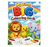 My First Animal Coloring Book: Fun and Easy Animals for Kids Ages 3-6 with Bold Lines and Interesting Animal Facts