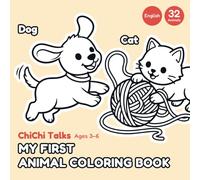 My First Animal Coloring & Learning Book: 32 Animals to Color, Trace & Learn, Core Sentences - English Edition for Ages 3-6