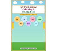 My First Animal Coloring & Tracing Book: Farm & Pet Animal. Age 2-4