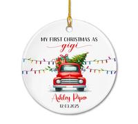 My First As Gigi Natalizio Da Appendere Carino Decorazioni Albero Di Natale Unico Ornamento Natalizio Per Casa Scrivania Festa