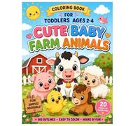 My First Baby Farm Animals: Color & Learn Coloring Book
