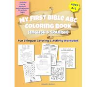My First Bible ABC Coloring Book: English & Spanish Bilingual Activity Workbook for Kids Ages 3-6