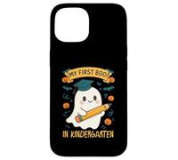 My First Boo In Kindergarten Carino Piccolo Fantasma Halloween Custodia per iPhone 15