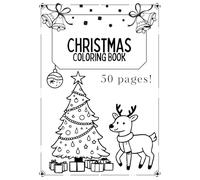 My First Christmas Coloring Book: Simple Holiday-Themed Coloring Book with Names and Fun Activities for Kids Ages 3-7