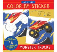 My First Color-By-Sticker Book - Monster Trucks (Tascabile)