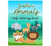 "My First Coloring Adventure" Animal coloring book for kids.