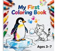 My First Coloring Book: Simple Animals for Little Hands: Perfect First Coloring Book for Toddlers Ages 3-7