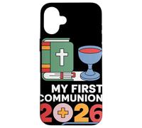 My First Communion 2026 New Level Achieved Comunione Custodia per iPhone 16 Plus
