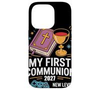 My First Communion 2027 New Level Achieved Prima Comunione Custodia per iPhone 14 Pro