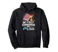 My First Communion 2027 New Level Achieved Prima Comunione Felpa con Cappuccio