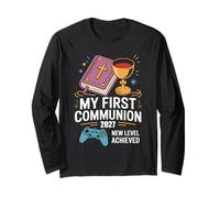 My First Communion 2027 New Level Achieved Prima Comunione Maglia a Manica