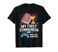 My First Communion 2027 New Level Achieved Prima Comunione Maglietta