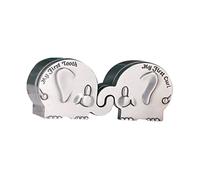 My First Curl And Tooth Box a Forma di Elefante Argento | Lega di Zinco, 1 Paio, Superficie Liscia senza Bave, per Battesimo e Cameretta